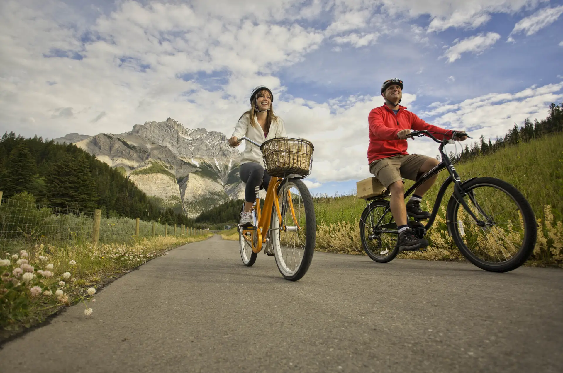 Explore the stunning Legacy Trail from Canmore to Banff. Find rental options