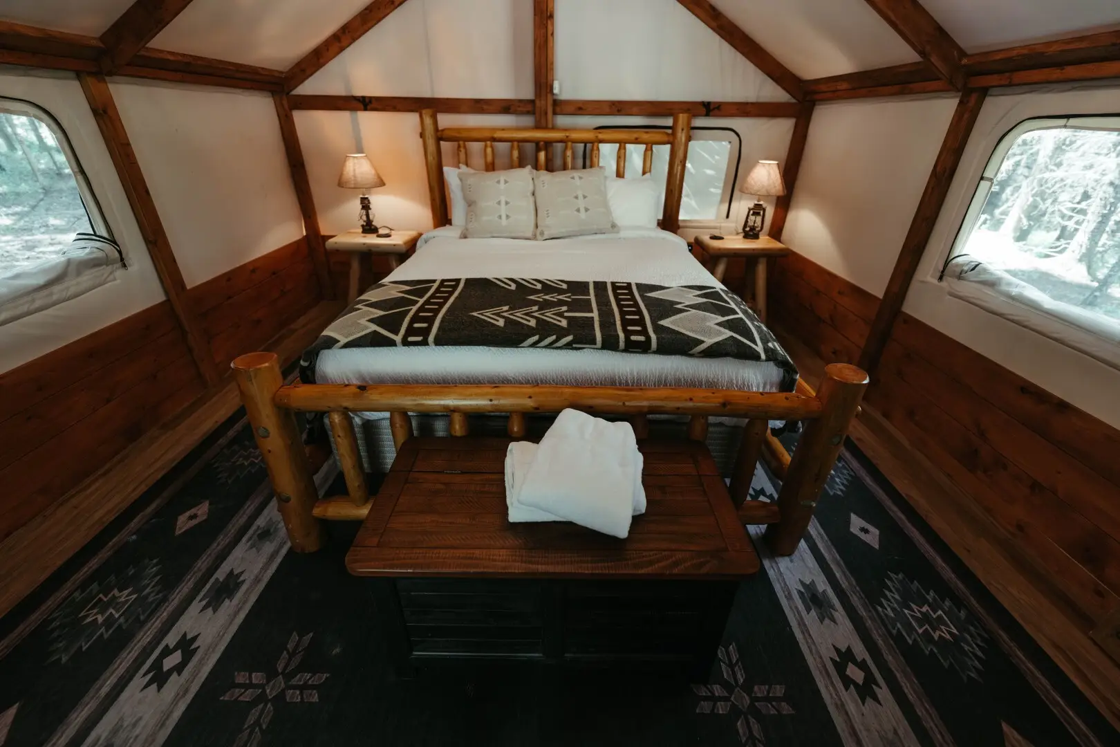 Interior Glamping Tent