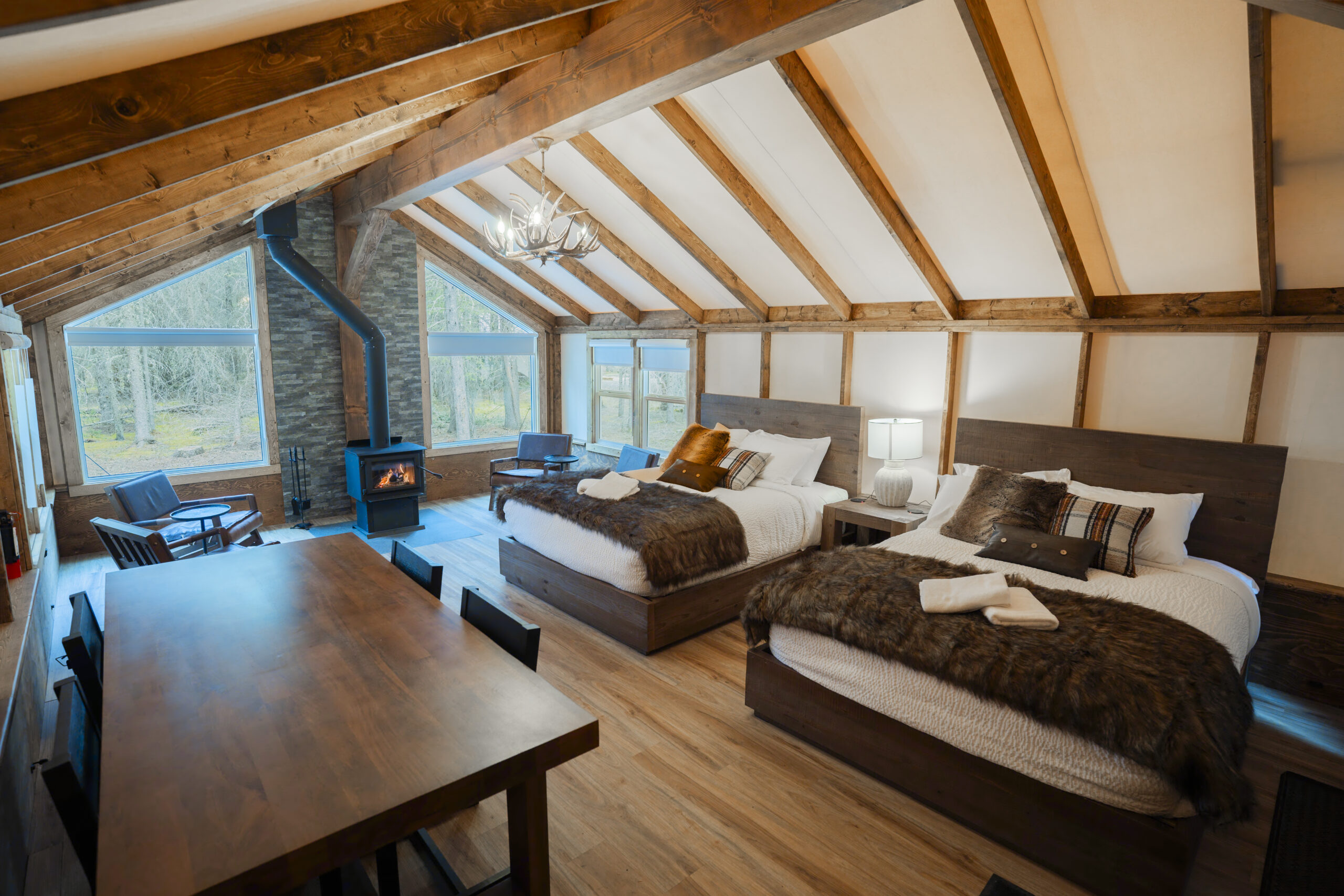 Glamping Tent interior at Sundance by Basecamp