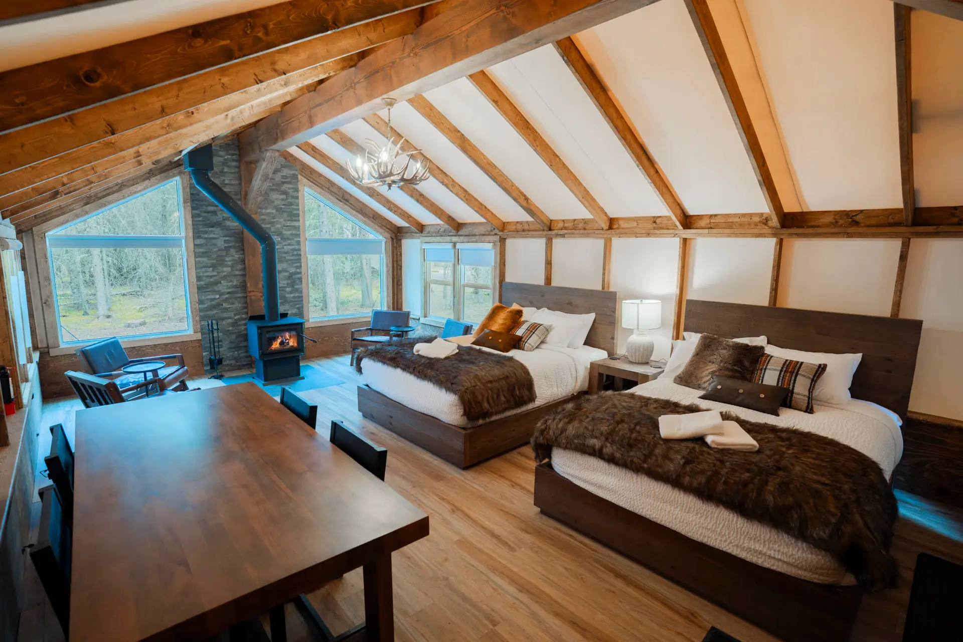 Glamping Tent interior at Sundance by Basecamp