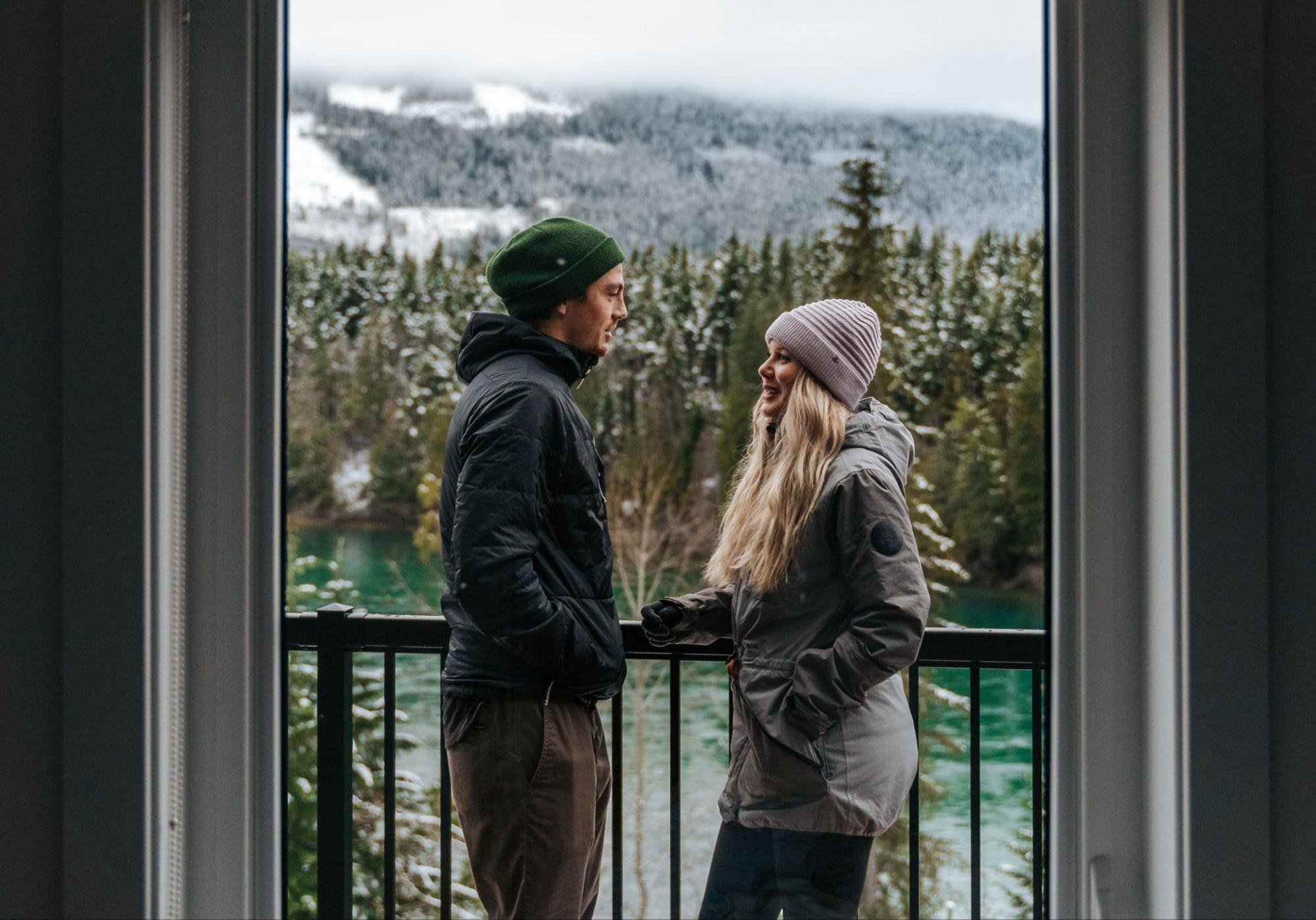 Riverside Balcony at Basecamp Resorts Revelstoke